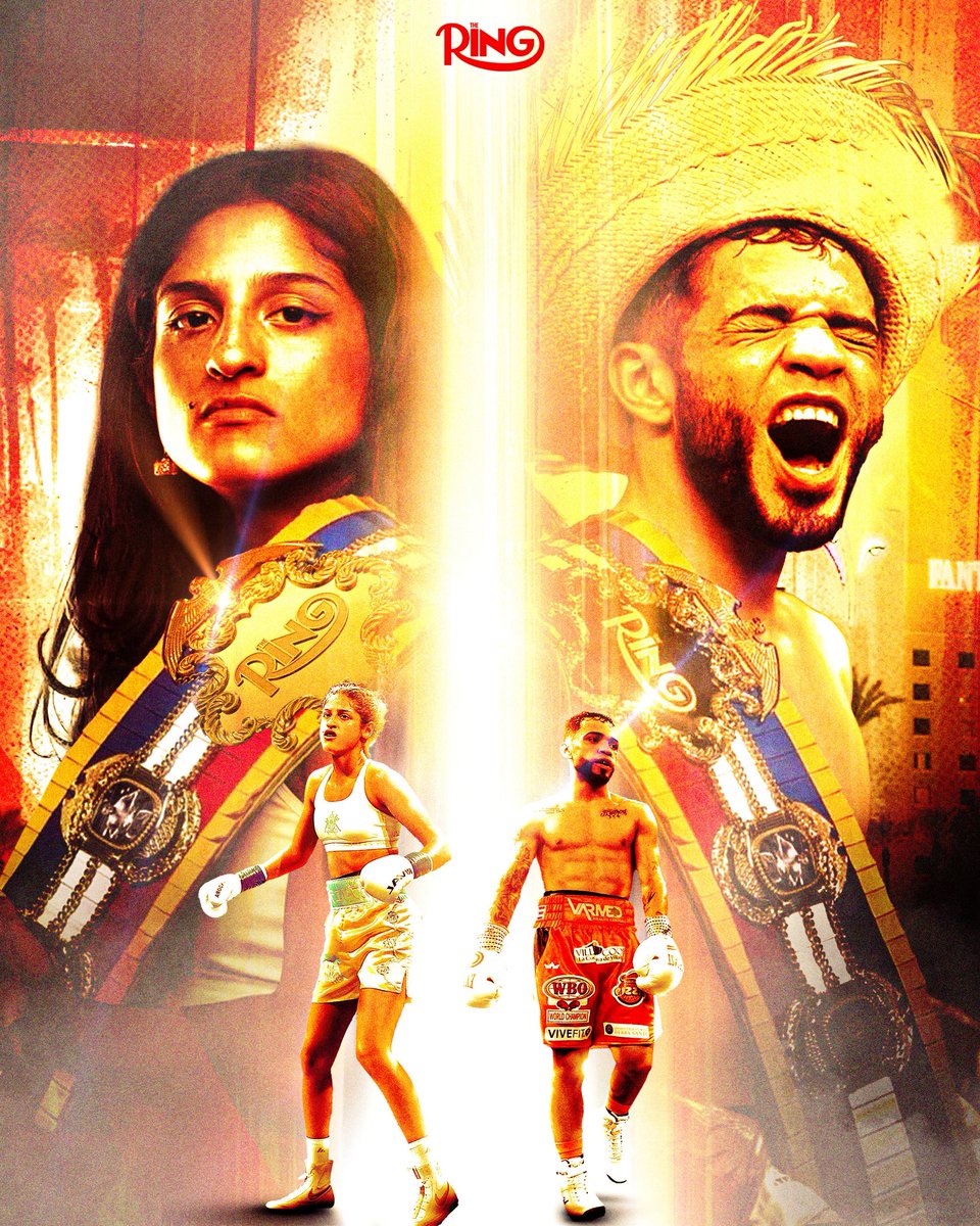 TWO Ring titles will be defended in Indio on Saturday night 😤

Strawweight king Oscar Collazo takes on Jayson Vayson, and the youngest undisputed world champion in boxing Gabriela Fundora returns to defend her crown against Alexas Kubicki on DAZN 👑