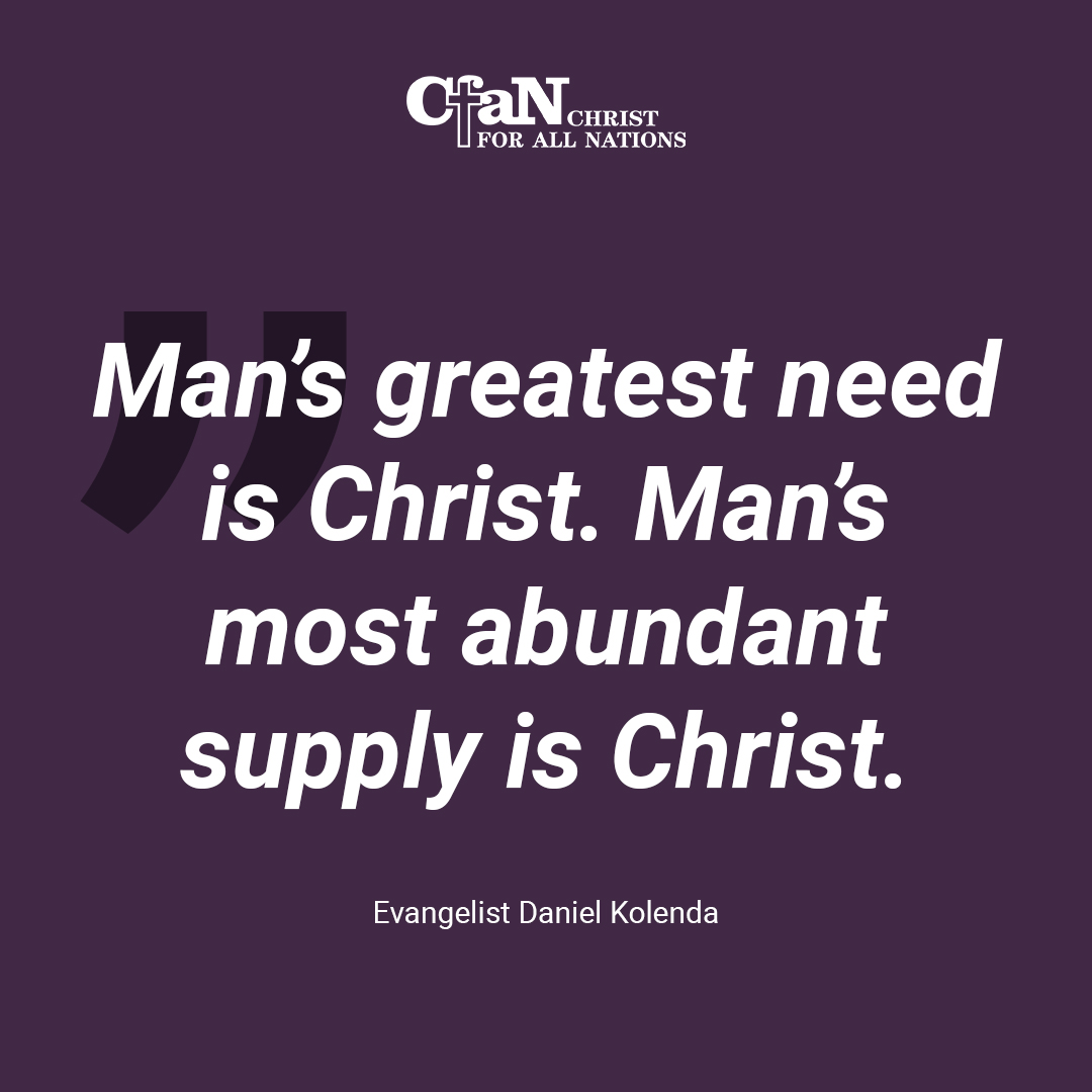 cfanuk's tweet photo. “Man’s greatest need is Christ. Man’s most abundant supply is Christ” – Daniel Kolenda.
#christalone #supply #evangelistdanielkolenda #cfan https://t.co/ywZEtiAaTO