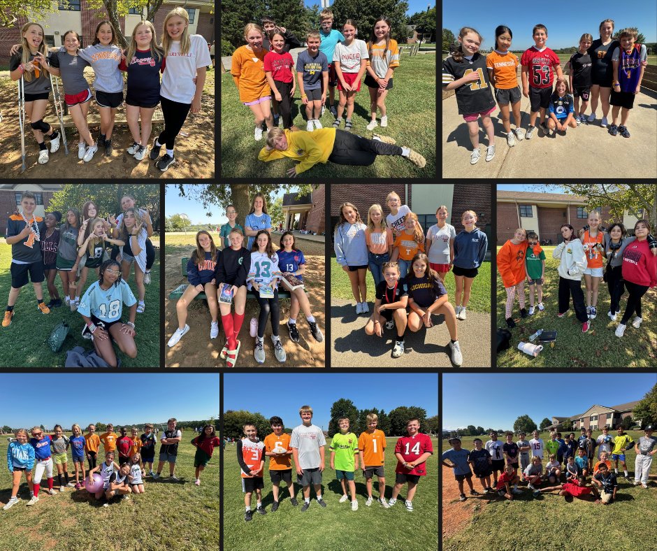 These Eagles proudly displayed their school spirit during Jersey/Sports Day! 🦅💚#eaglepride