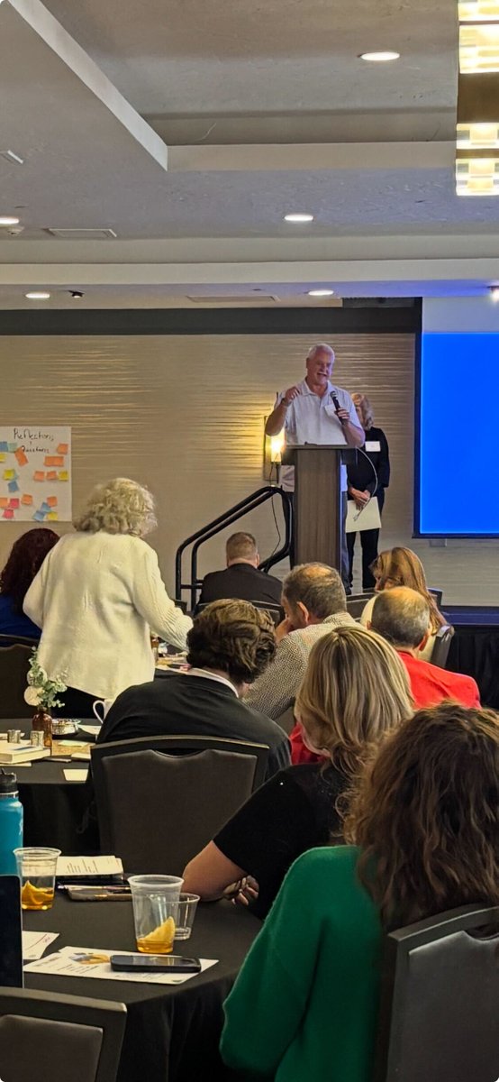 Frank Reeves at the Colorado School Finance Project Conference. Book a FREE Discovery Session to learn how we can support your school's professional development, teacher recruitment &amp; retention! docs.google.com/forms/d/e/1FAI…