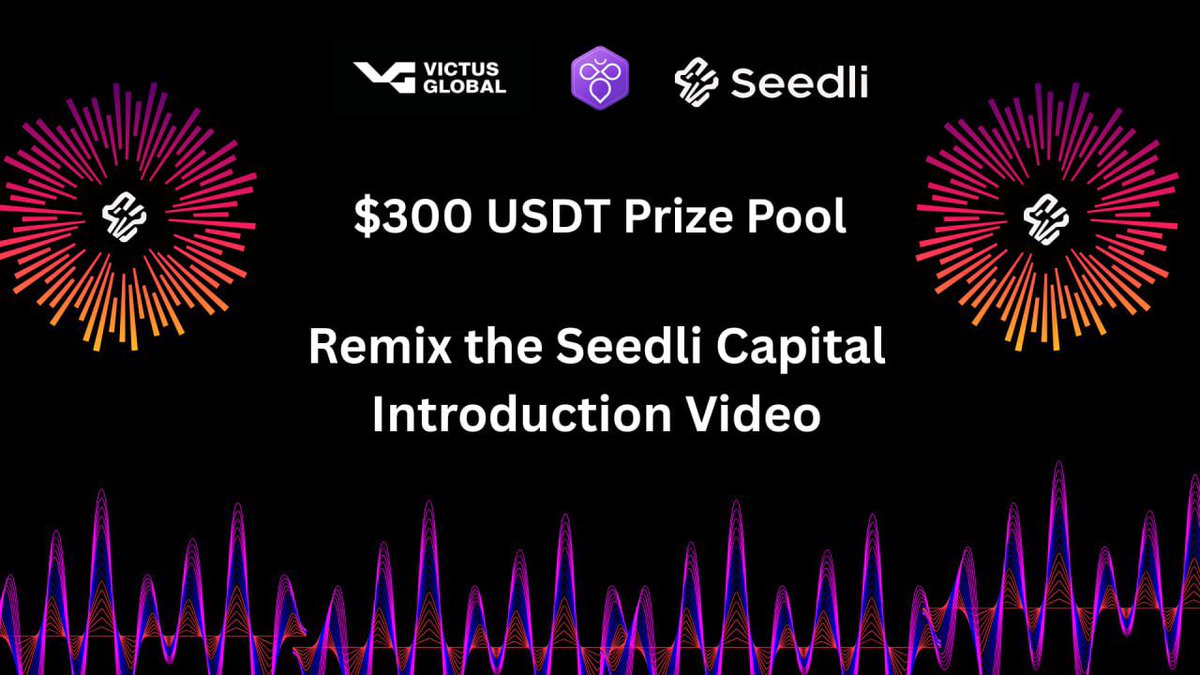 SeedliCapital's tweet image. 📢 In celebration of our new partnership with @VictusGlobal_  🤝

🚨 This is your chance to unleash your creativity by remixing our intro video 💙

&amp;gt; Complete the Quest ✳️
&amp;gt; Climb the leaderboard 📈
&amp;gt; $300 USDC Prize Pool up for grabs 💰 

@IntractQuests 🔗quest.intract.io/quest/68cab685…