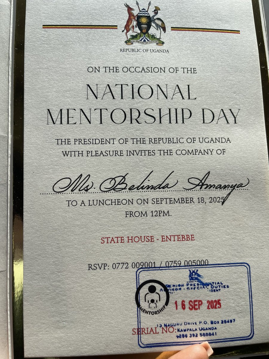 “Mentorship is not only taught my caught…” <a href="/Odrek_Rwabwogo/">Odrek Rwabwogo</a> 

We were honored to attend the #MentorshipAwardsIII where great lady and men were awarded for their remarkable service and legacy lived.

There is a lot for us to catch from our history as youth let’s seek for mentors!