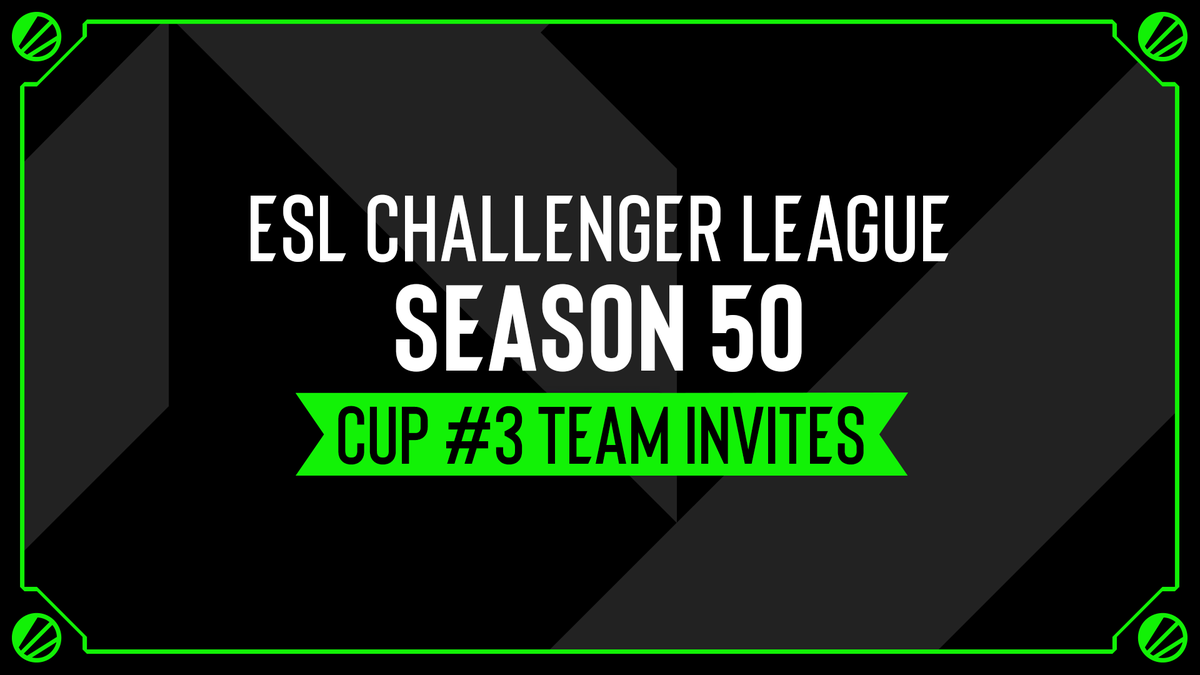 #ESLChallengerLeague Season 50 - Cup #3 is just around the corner and with got 101 teams ready to go!

Check out all the participants for each region below 👇