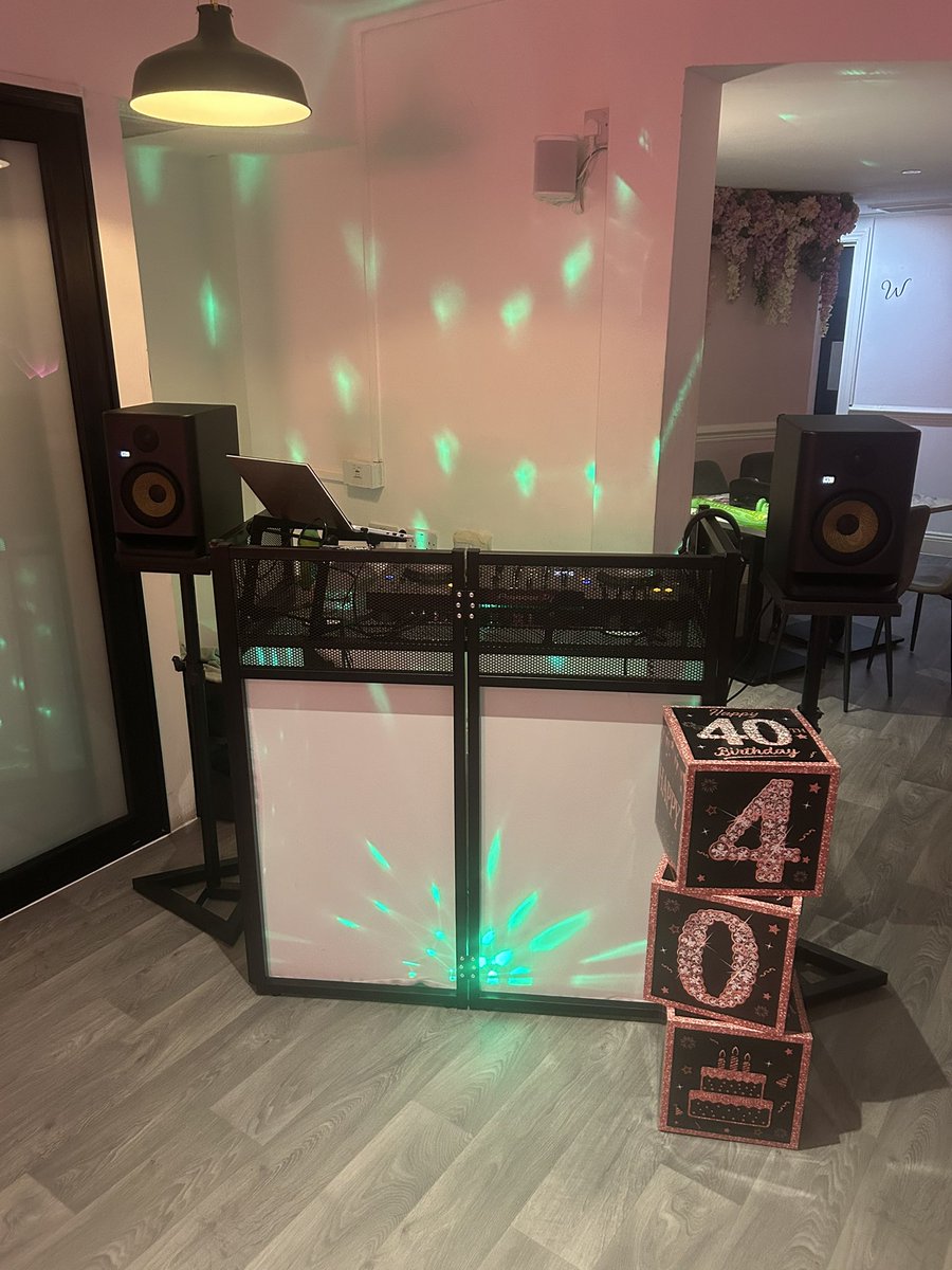 Tonight’s set up for a 40th birthday in the cwtch!