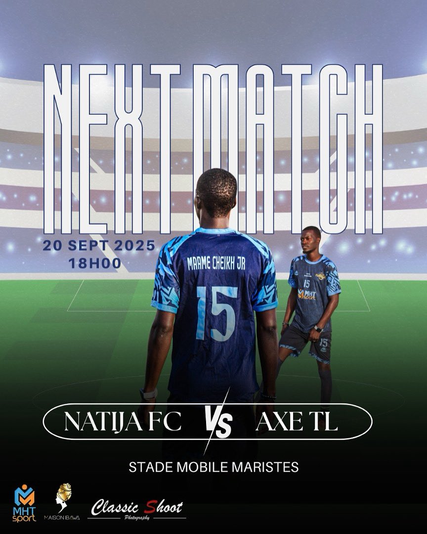 NatijaFC's tweet image. Namone guen niou??? 
Retrouvez-nous demain au stade Mobile avec la présentation de la coupe @TournoiTl221 et un match contre Axe TL
À 18h00
Natija niou dém❤️