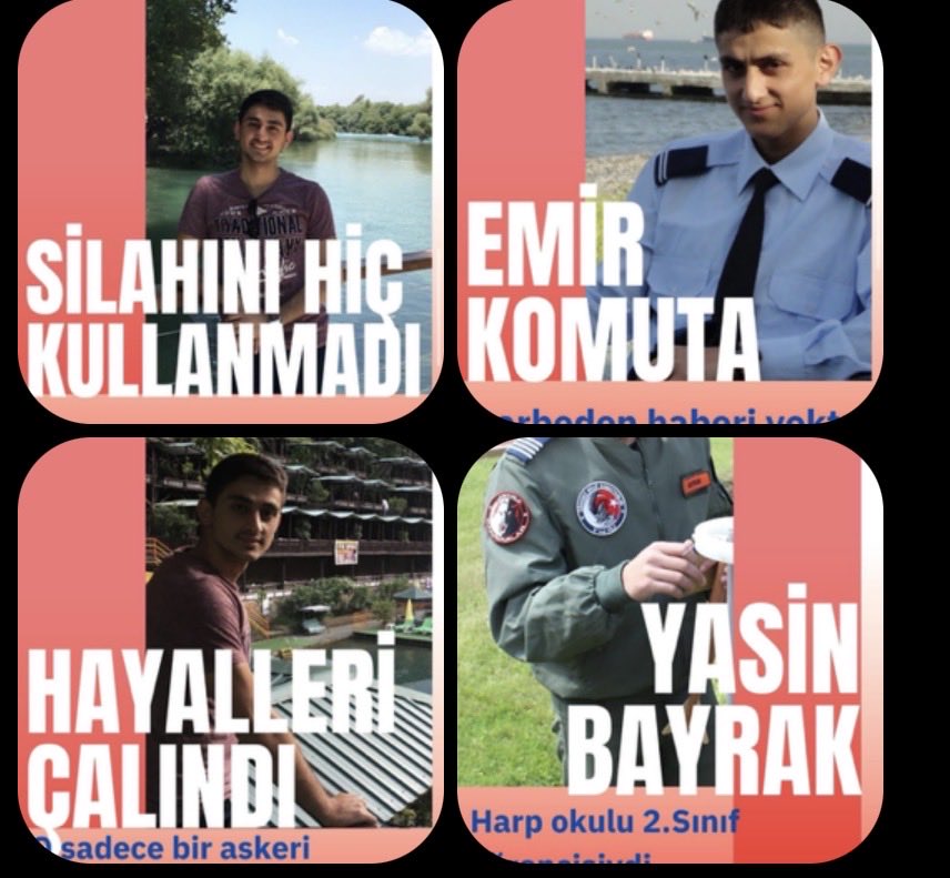 Hiçbir kurşun sıkmadılar.
Hiçbir vatandaşa zarar vermediler.
Darbeden haberleri bile yoktu.
Onlar sadece askerî öğrenciydi.

Peki o halde…
❓Neden ağırlaştırılmış müebbet?
❓Neden hayalleri çalındı?
❓Neden adalet susuyor?
HarbiyeliYasin Hücrede