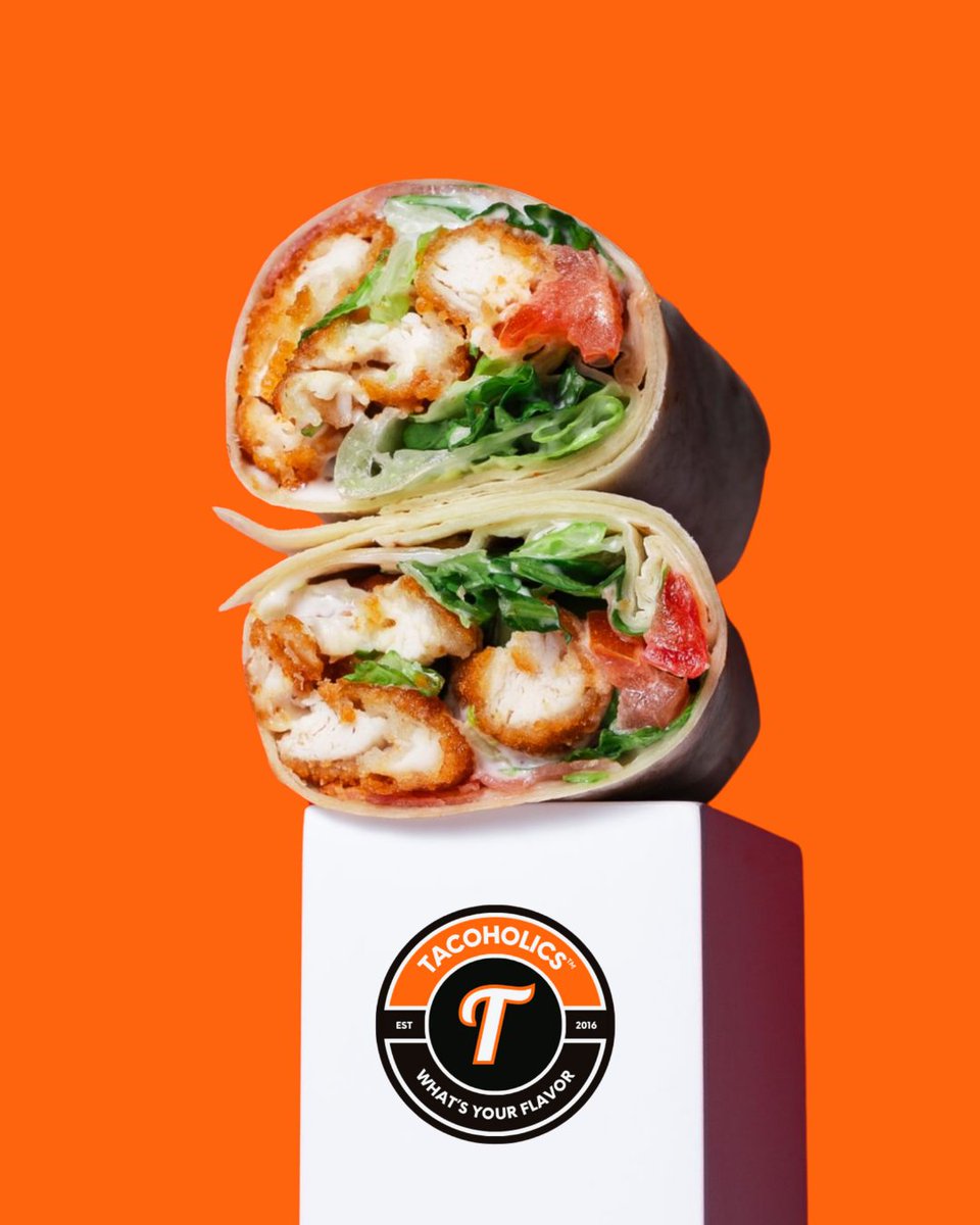 tacoholicsNJ's tweet photo. Meet your new obsession: the Buffalo Chicken Wrap!

Garlic herb tortilla, crispy or grilled chicken, lettuce, crunchy tortilla chips, buffalo + ranch drip… and yeah, chips & salsa on the side. 🔥

👉 Pull up & snag one today. 

#Tacoholics #BuffWrapVibes #FreshEats #NJEats #TacoLife