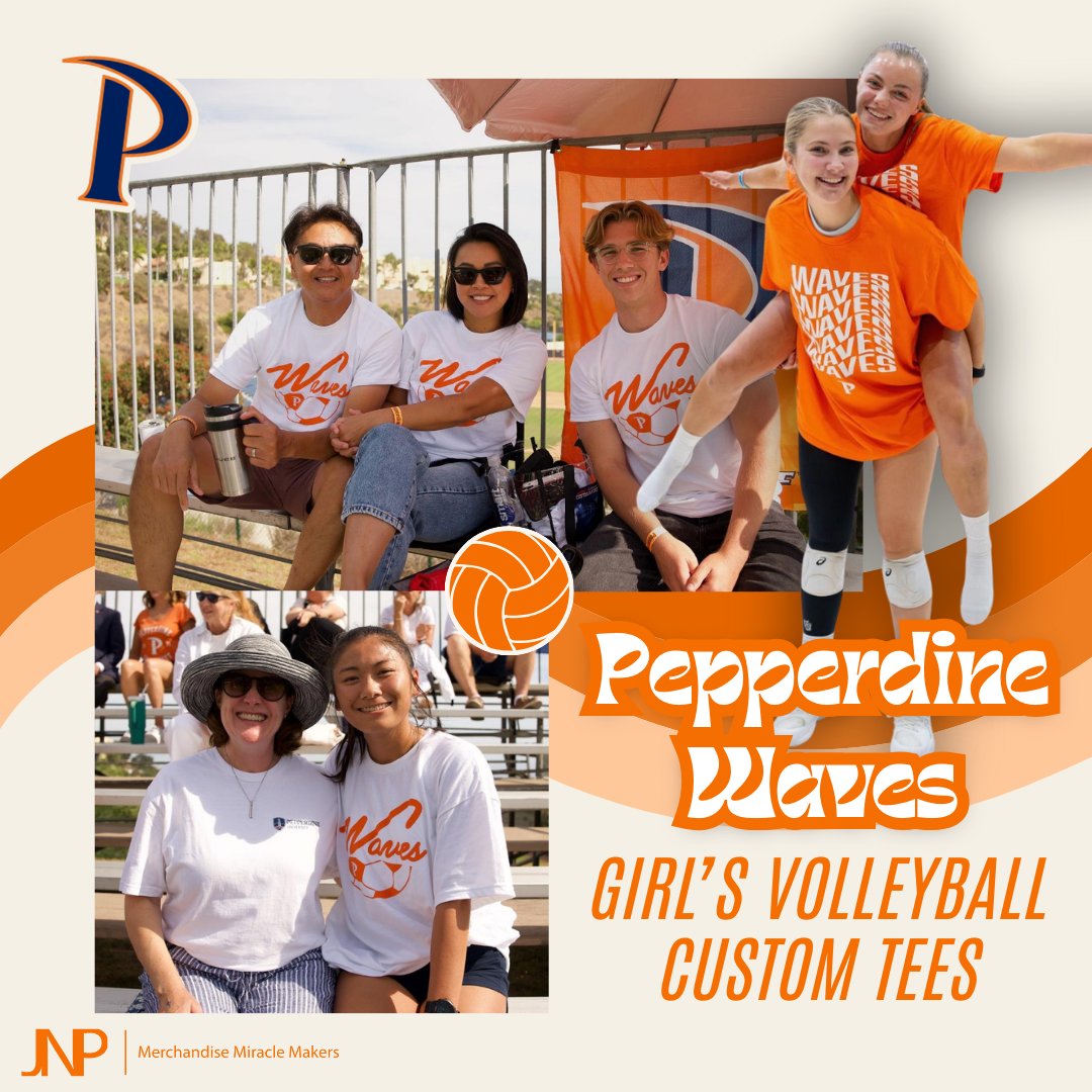 Pepperdine Volleyball fans showed up in style with custom tees designed for the Waves. Gear up your team: jnpmerchandising.com
#PepperdineWaves #SchoolSpirit #CustomTees #JNP