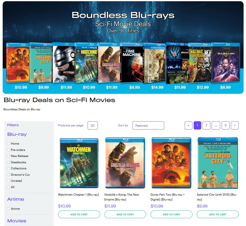 4K UHD Sci-Fi movie deals on GRUV (extra 20% off w/ code SIGNUP20) buff.ly/NY56qdq 
Blu-ray buff.ly/m0TIGRP #ad