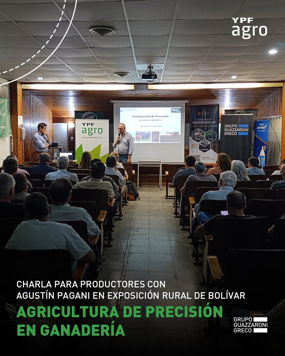 📌Realizamos una Charla de Agricultura de Precisión en Ganadería en la 96° Exposición Rural de Bolívar
🗨 Expuso Ing. Agr. Agustín Pagani <a href="/Clarion_Arg/">CLARION</a> 
¡Gracias a todos los clientes que asistieron, a la @sociedadruraldebolivar ! 🤠