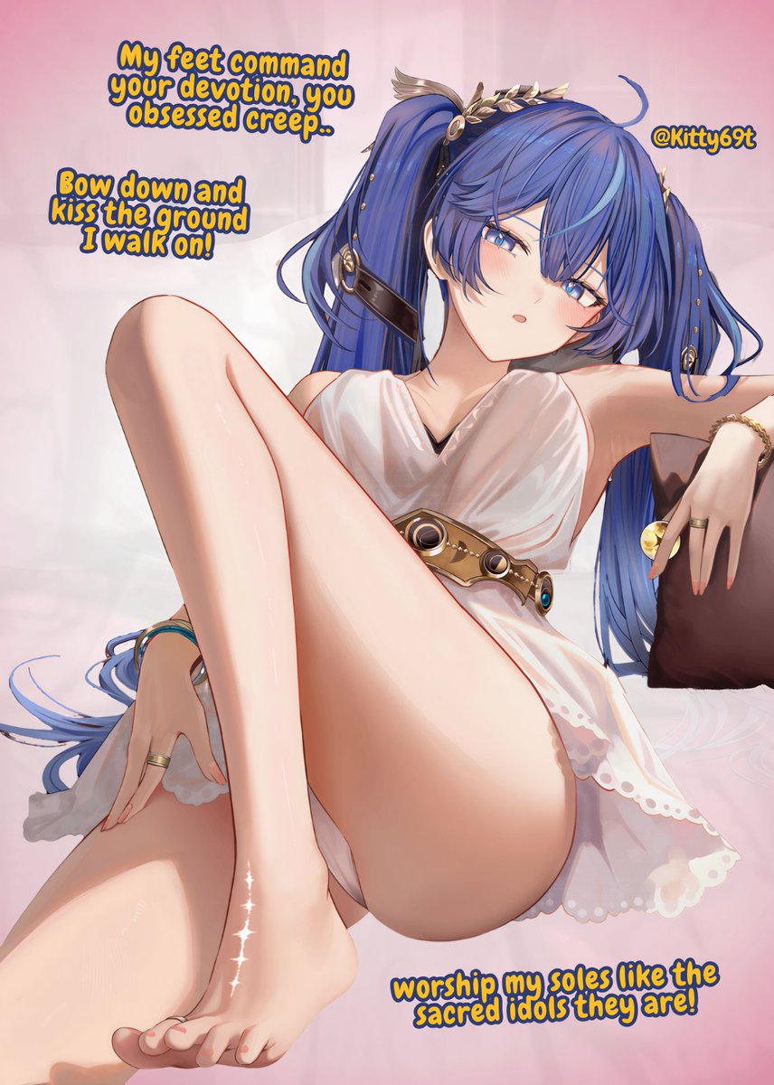 My feet command your devotion 🛐

Bow down, kiss the ground I walk on 🙏