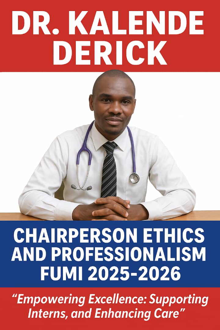 let us vote KALENDE DERICK for the post of chairperson Ethics and professionalism FUMI 2025-2026