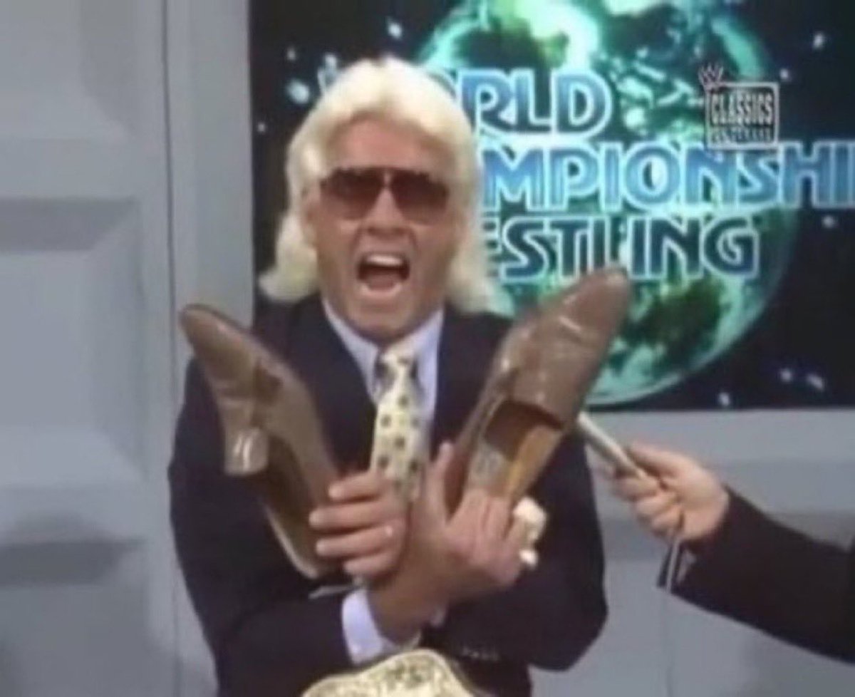 BREAKING: Ric Flair’s shoes cost more than your house.