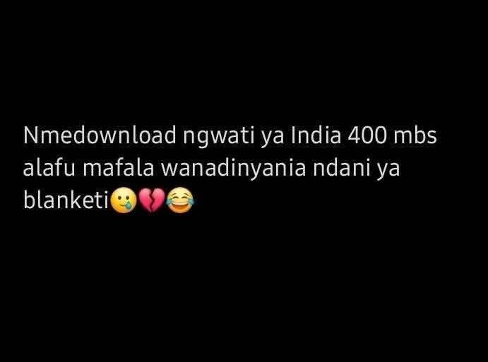 So izi ma watt...wasted mbs bana