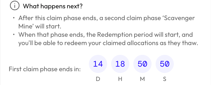 14 days left to claim your Cardano $NIGHT tokens! 

If you hold Bitcoin, Ethereum, Solana, Avalanche $AVAX, $BNB, $BAT, $XRP or Cardano $ADA on their native chain, you may be eligible. If you had previous claim issues, try again and check the link below 👇