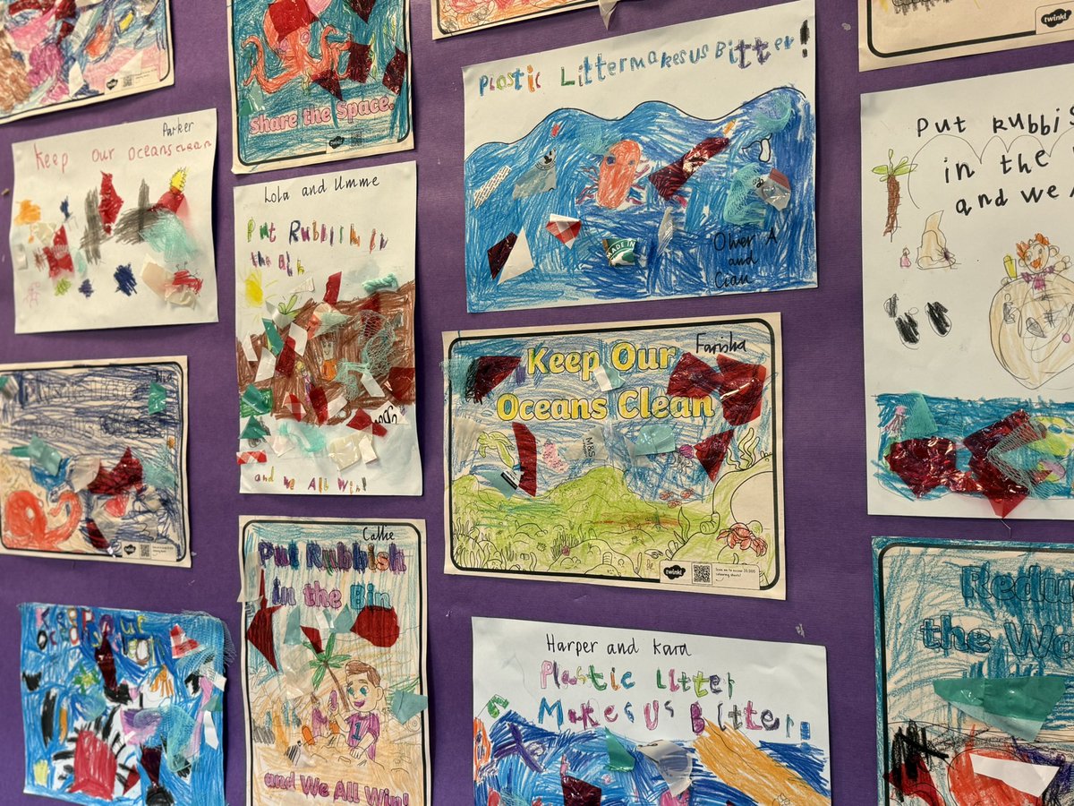 StBernardsPS's tweet image. 🐠🌊 Incredible creativity on display in the P1 corridor with the“Under the Sea" topic. The children have been learning all about sea creatures and the impact of pollution. Their fantastic artwork brings it all to life! 🎨 #UnderTheSea 🐟🐠🦀#EcoWarriors