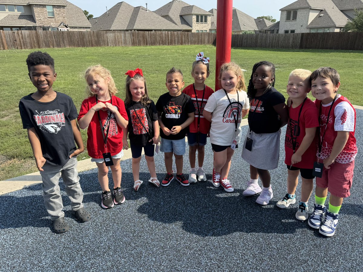So much cardinal spirit in kindergarten today! #NCEstrong <a href="/melissaisd/">Melissa ISD</a>