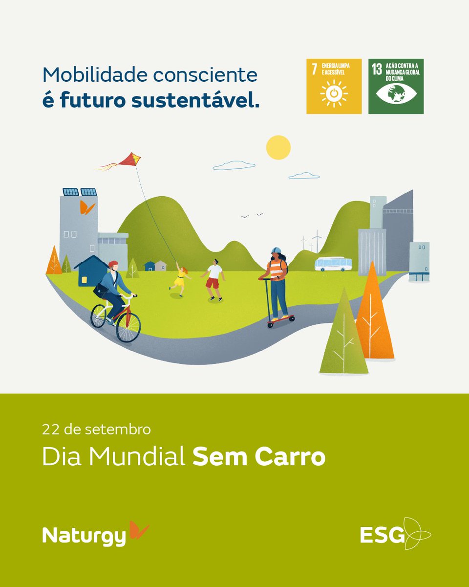 NaturgyBrasil's tweet image. 🚶‍♀️🚲🌍 No #DiaMundialSemCarro, reforçamos nosso compromisso com uma mobilidade consciente e sustentável. O GNV é uma alternativa energética mais limpa e eficiente, que ajuda a reduzir a emissão de poluentes no planeta. 🌱💙 #SomosNaturgy #Sustentabilidade #ESG