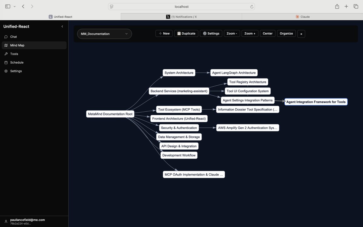 mind_basic's tweet image. I made this for myself. Originally, amongst other things, for agent driven book writing. But guess what? It turns out it's a superb coding tool that largely solves one of the biggest bugbears I have while AI coding.
It's a Mind Map knowledge management tool with an MCP…