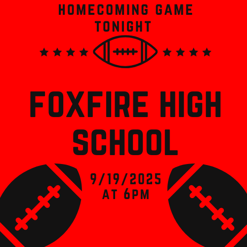 It's Homecoming Football Night @ Foxfire tonight!!