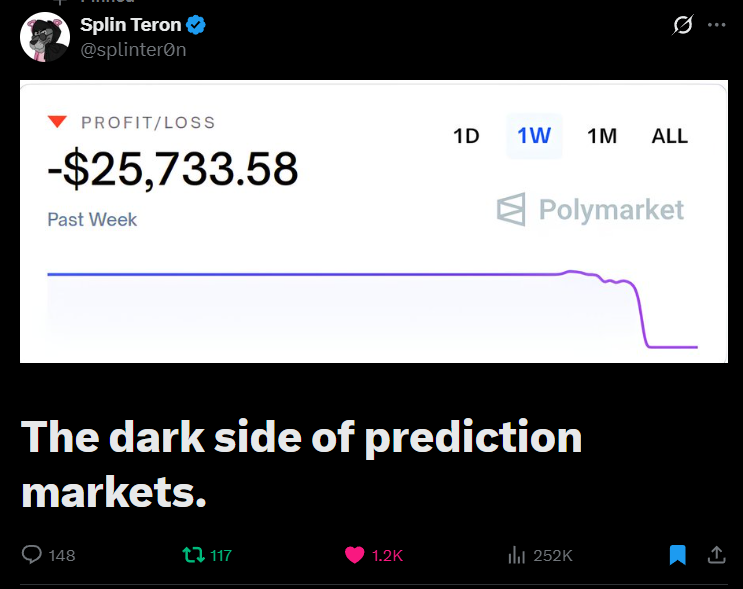 cryptovcdegen's tweet image. I decided to look into Prediction Markets and this article caught my eye...

I want to start by saying that PM is not an investment, like buying a token and hodling it, but rather a bet on a decision that should be based on facts and reliable sources, not emotions

The article…