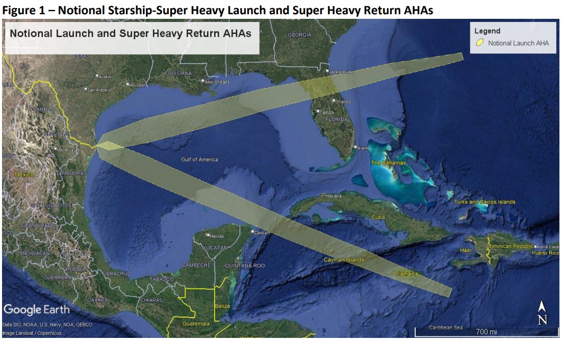 INiallAnderson's tweet image. SpaceX are requesting permission to fly new trajectories from Starbase for Orbital Launch and Return -
📸: @FAANEWS