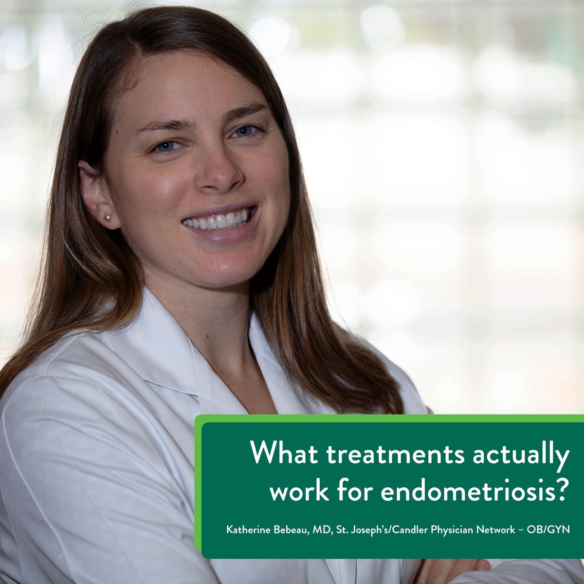 The only way to actually diagnose #endometriosis is with surgery, and there is no cure. However, there are a variety of treatments to help manage the condition. Learn more at sjchs.org/resource-hub/s…