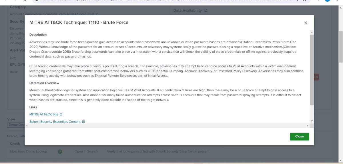 onivick9's tweet image. Just finished a hands-on Splunk Security Essentials use case: Detecting Brute Force Attacks (MITRE ATT&amp;amp;CK T1110 – Credential Access).
✅Ran SPL queries on demo data
✅ Built detection dashboards
@TCMSecurity @CtPrecious 
#CyberSecurity #SOCAnalyst #Splunk #MITREATTACK #BlueTeam