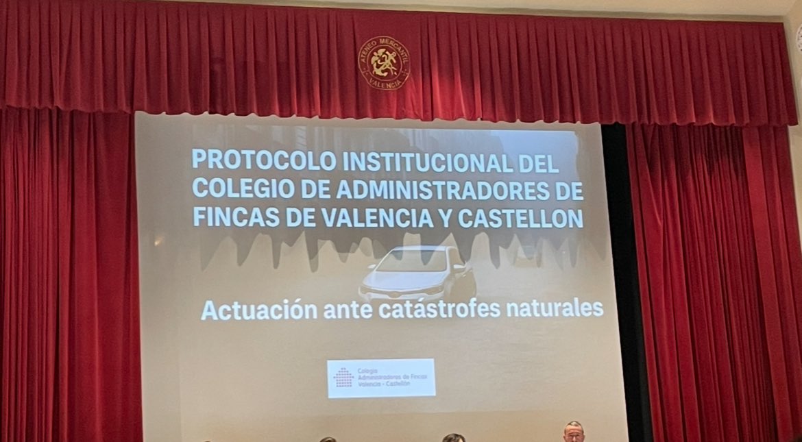 lexhorizontal (@lexhorizontal) on Twitter photo Nueva asistencia a jornada impartida por el <a href="/CAFValencia/">CAF Valencia-Castellón</a> en el Ateneo Mercantil de Valencia , con motivo de la presentación del Protocolo para la actuación ante Catástrofes Naturales, como la Dana que padecimos hace casi un año. 
Emotivas vivencias compartidas por compañeros Nueva asistencia a jornada impartida por el <a href="/CAFValencia/">CAF Valencia-Castellón</a> en el Ateneo Mercantil de Valencia , con motivo de la presentación del Protocolo para la actuación ante Catástrofes Naturales, como la Dana que padecimos hace casi un año. 
Emotivas vivencias compartidas por compañeros