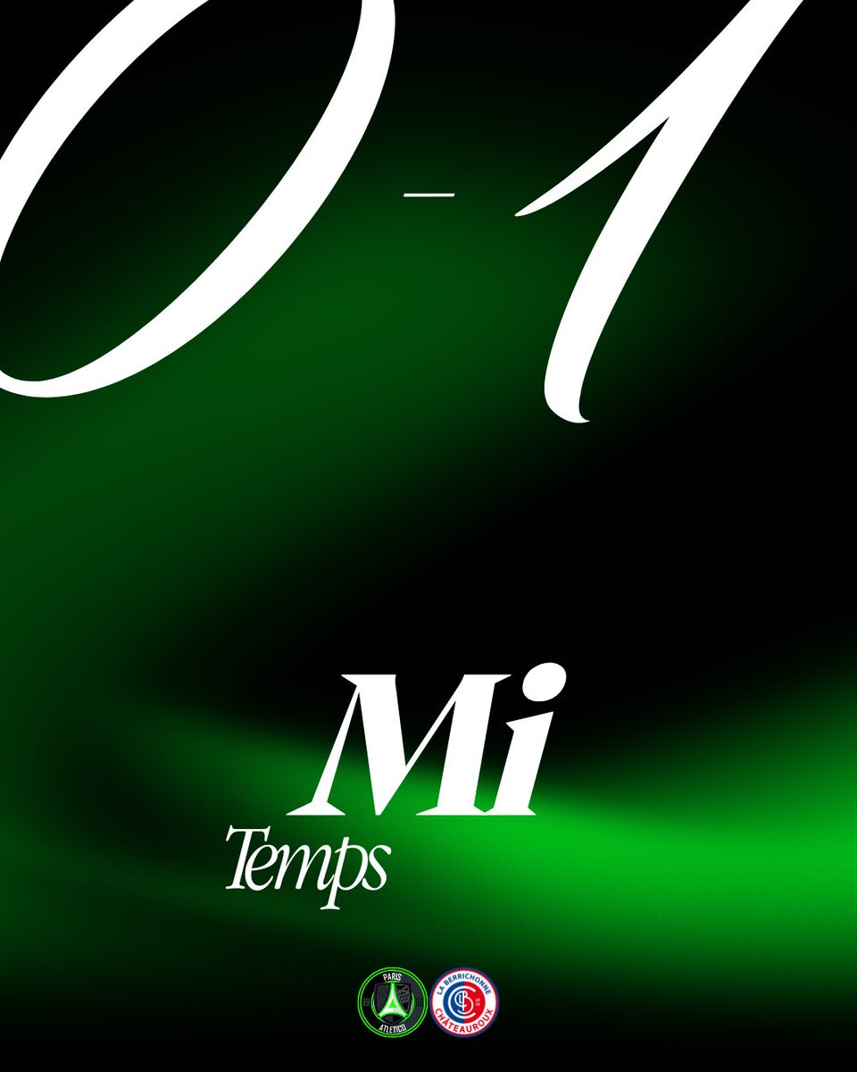⏱ 45+5’ | C’est la mi-temps, Châteauroux mène d’un but.

#P13ALBC | 0-1
