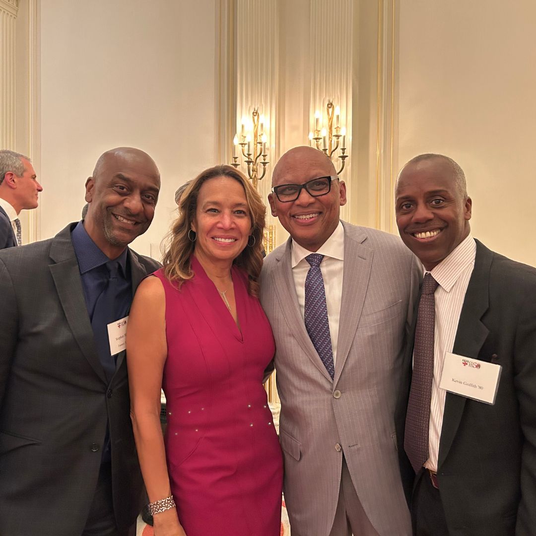 On Wednesday, alumni and parents gathered for a reception with Mr. and Mrs. Maqubela at the University Club of New York.
