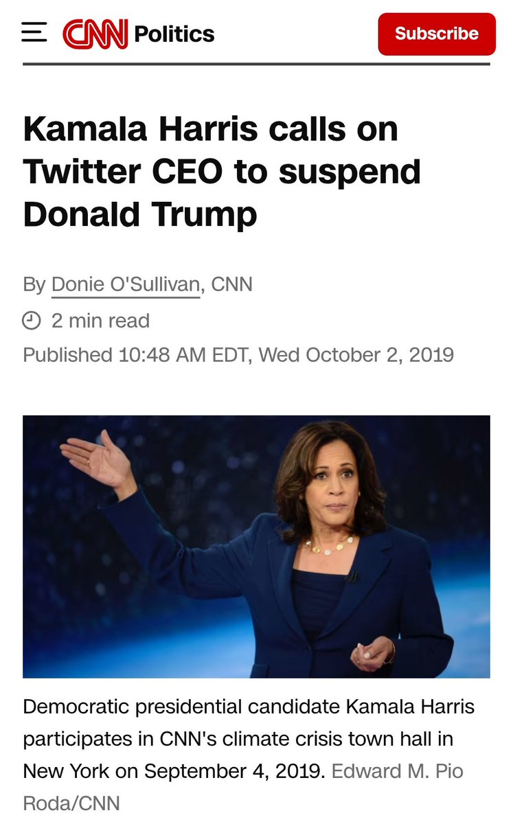 ValidScience's tweet image. I wasn't aware of this. Clicking on the link reveals that this story was written by Donie O'Sullivan, the CNN activist who downplayed leftist violence a few months ago and falsely claimed that the right is more violent.

What stood out is that the article is useless. Kamala…