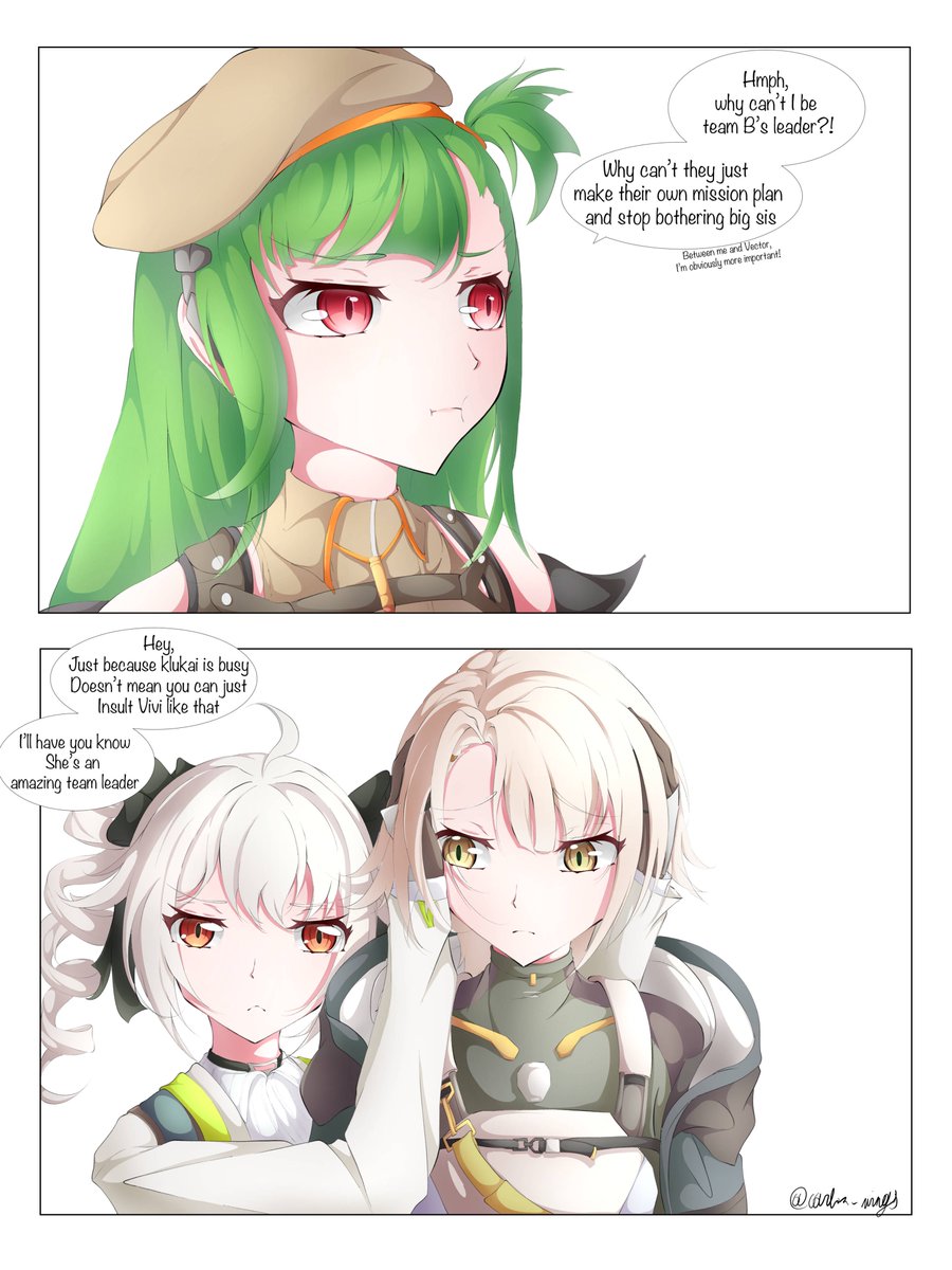 WingsCarbon's tweet image. What if ruchey and vector overheard belka‘s rant
#ドルフロ2 #少女前線2 #gfl2exiliumFanWorkContest #GirlsFrontline2Exilium