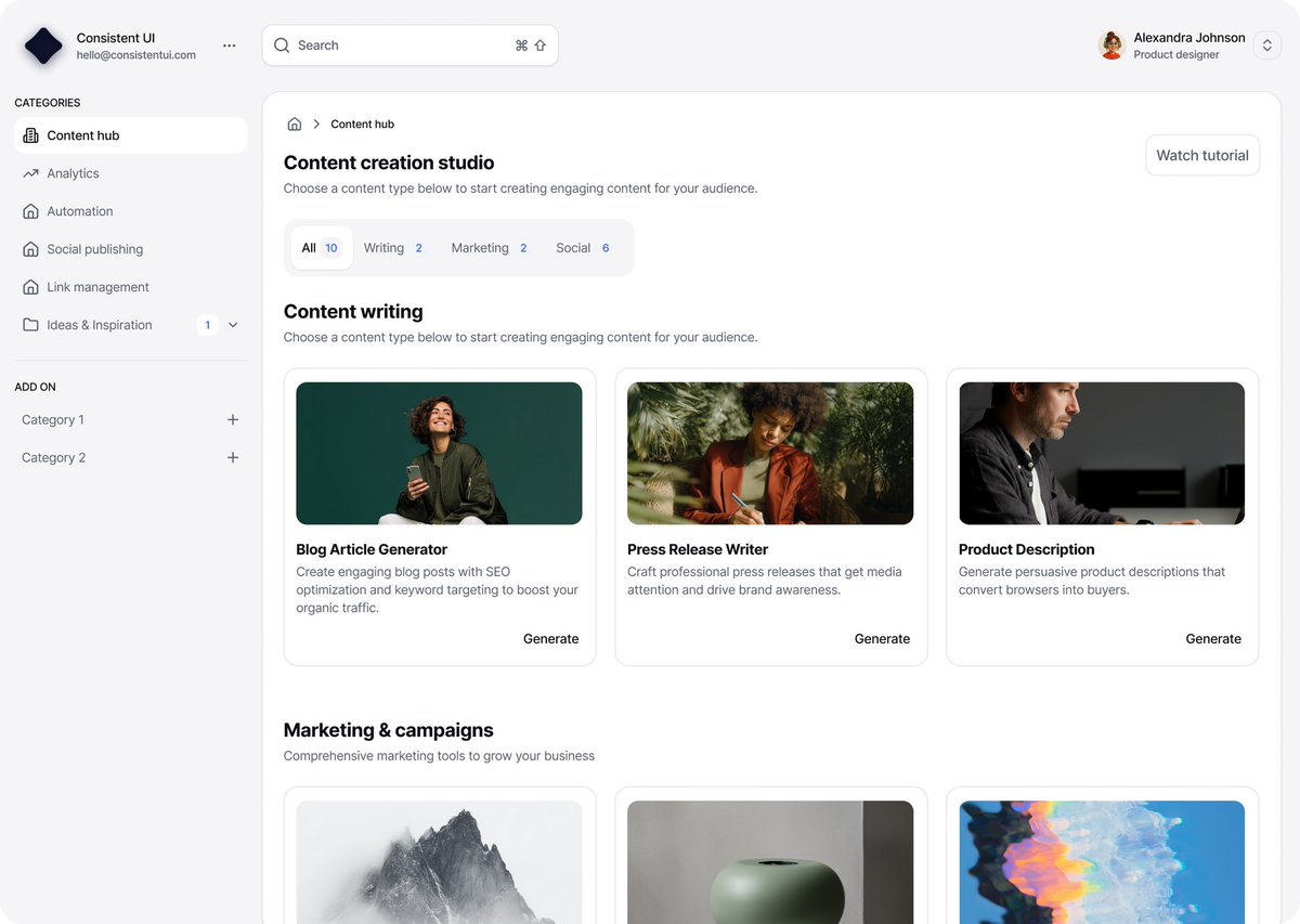yossidesign's tweet image. 13 / 365
Created w/ Consistent UI
Join the waitlist: consistent-ui.com
Discord channel: lnkd.in/dsyNuhNV
#kit
#consistentui
#designsystem