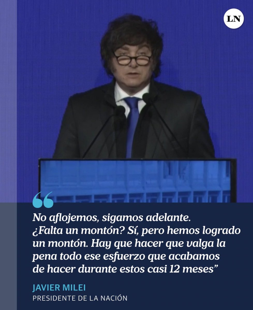 Nunca mucho, costó poco.
No dejemos que todo este esfuerzo quede a mitad de camino: hagamos que valga la pena.

Este 26 de octubre acompañemos a los candidatos de <a href="/JMilei/">Javier Milei</a> en cada provincia.

La libertad avanza, o la Argentina retrocede.