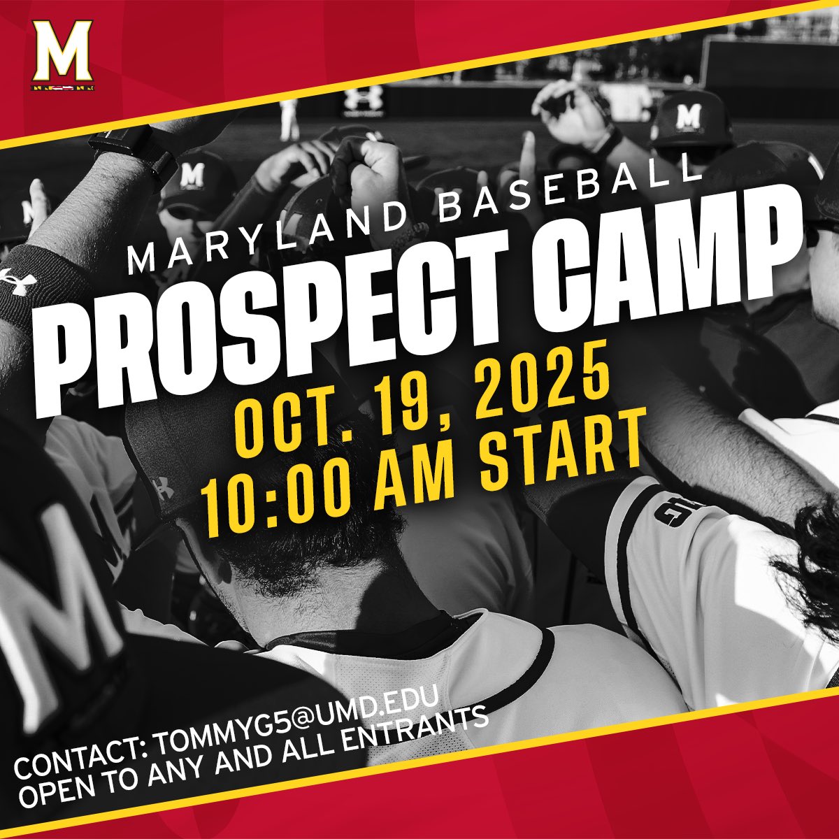 TerpsBaseball's tweet image. Prospect Camp 🔜

Sign up here: playnsports.com/event/maryland…

#DirtyTerps