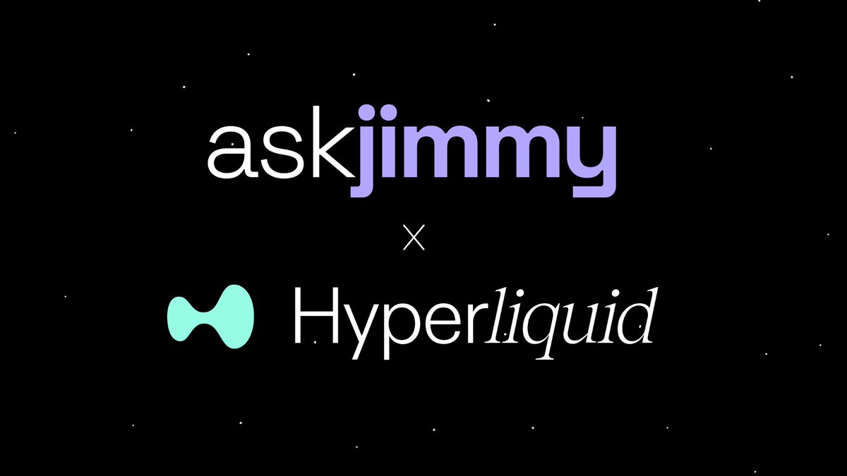 AskJimmy (@askjimmy_ai) on Twitter photo AskJimmy has decided to launch Dopamine Terminal initially with <a href="/HyperliquidX/">Hyperliquid</a>
This decision reflects our commitment to providing the strongest foundation at launch. Hyperliquid offers the features we need today, together with the trading ecosystem that aligns with our long-term AskJimmy has decided to launch Dopamine Terminal initially with <a href="/HyperliquidX/">Hyperliquid</a>
This decision reflects our commitment to providing the strongest foundation at launch. Hyperliquid offers the features we need today, together with the trading ecosystem that aligns with our long-term