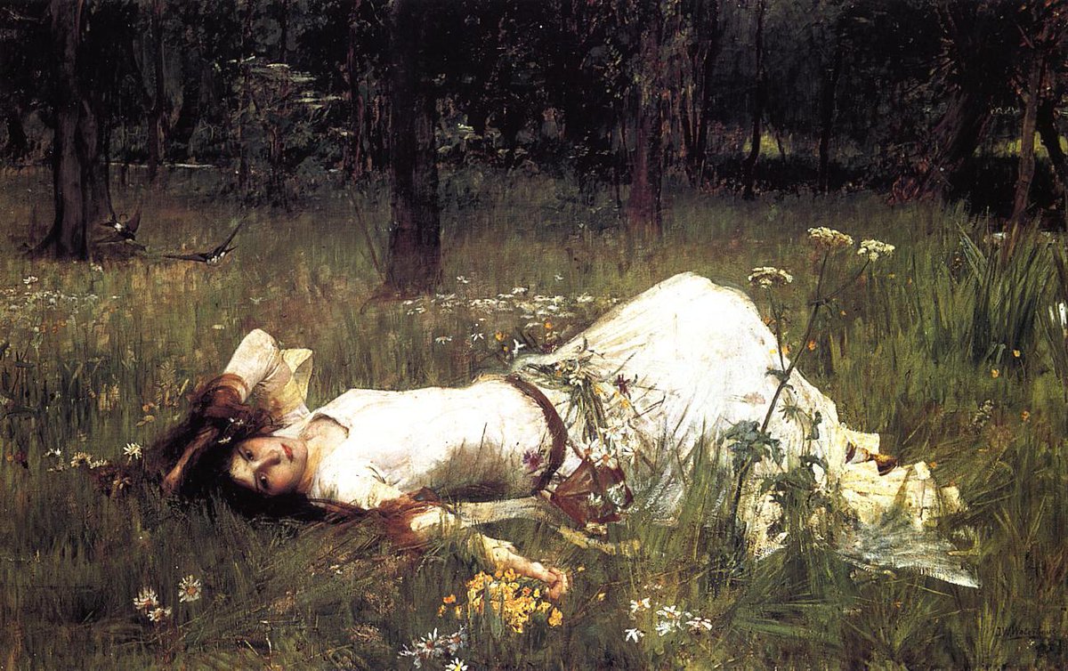 waterhouse_art's tweet image. Ophelia #artbots #waterhouse
