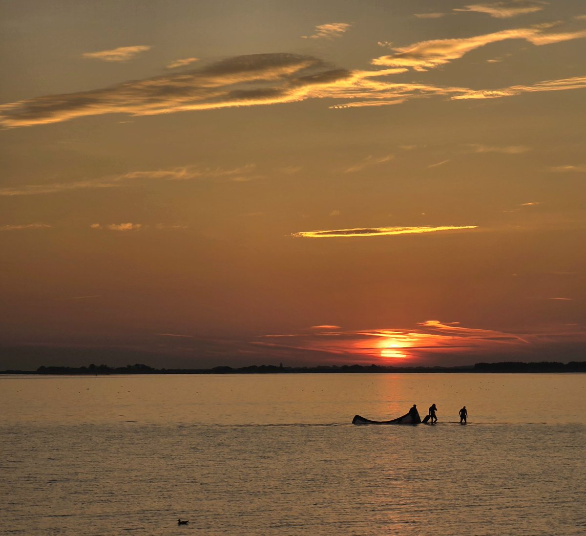 De kitesurfers hebben genoten van deze mooie septemberdag.