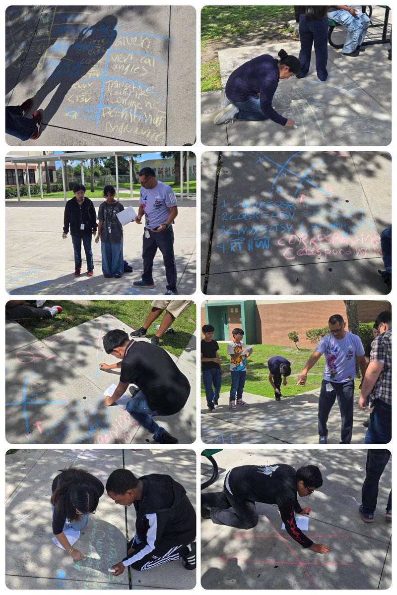 Geometry students in Mr. Galicia’s class took learning outside today! 📐☀️ They demonstrated two-column proofs with real-world angle relationships in action. 🔎📏 #HandsOnLearning #GeometryInAction #STEM 

<a href="/CaelethiaTaylor/">Caelethia Taylor</a> <a href="/AP_Makowski/">Dr. Shannon Makowski</a> <a href="/LaquandraGolf/">Dr. Laquandra Golf</a> <a href="/ExpatEducatorTJ/">Tiffany Johnson, M.Ed.</a>