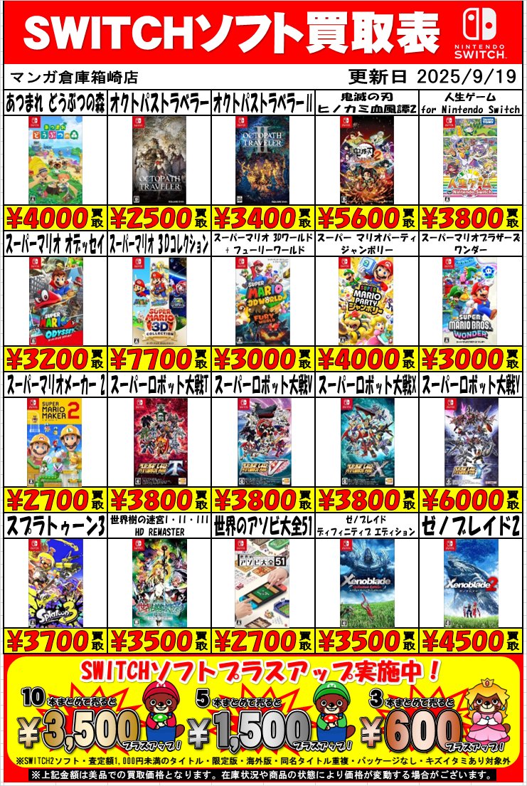 ウ*K様 Switchソフトまとめ売り SWITCHソフトまとめ売り 無料クーポン配布 アプリ 8000円 古賀店