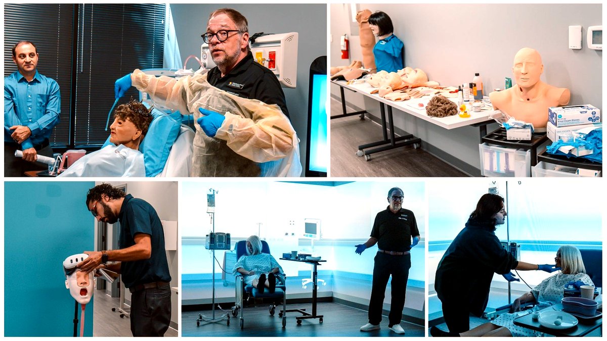 For #HCSimWeek, we explored dysphagia management through immersive simulation at our Rehabilitation Innovation Center—featuring manikins, standardized patients &amp; case-based learning. Thanks to Assoc. Instructor Todd Fix <a href="/ucfcsd/">@UCFCSD</a> for leading this dynamic experience!