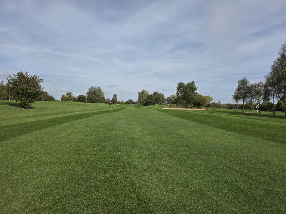 wilsoncleaver's tweet image. A few areas still struggling on fairways but for the most part they are bouncing back well. Fairway overseed coming up with a custom mix after a visit from Matt Gresty from dlf seeds and @SamSweetzer  identifying what has come through well.