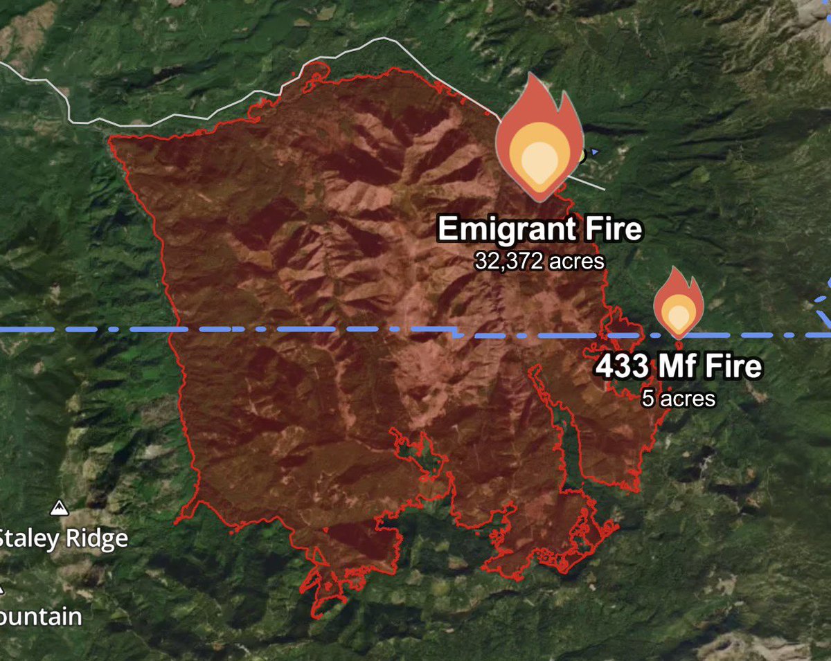 WCTOfficialYT's tweet image. 11 am advisory | the #Emigrantfire 

Today fire weather conditions have moderated giving crews the upper hand across the perimeter, crews are continuing mop up operations and patrols for hotspot reduction, while crews on the south side continue to hold the fire by service roads