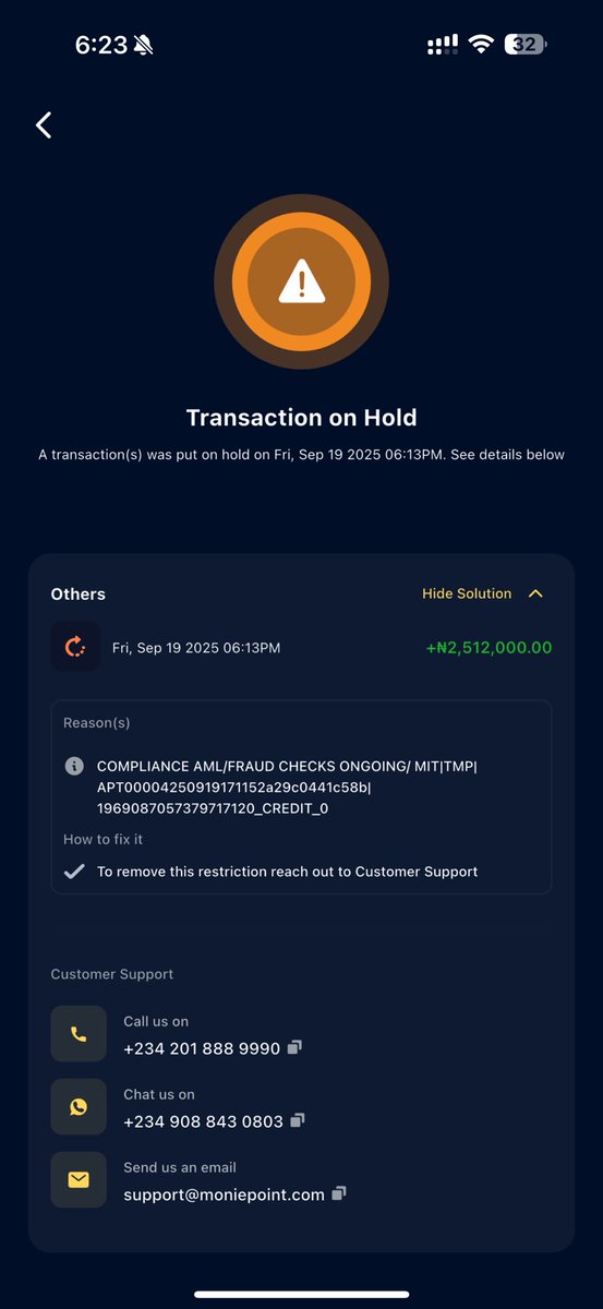 elbethelking's tweet image. @moniepointng please kindly reply to your dm and release my money