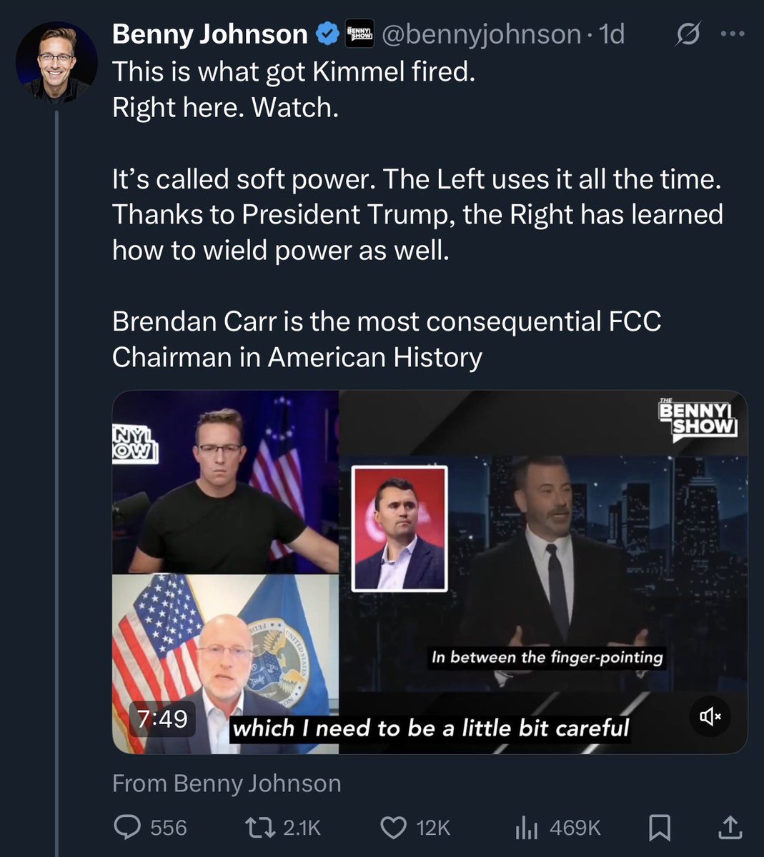 damintoell's tweet image. What a difference a day makes after the memo goes out that they’re supposed to deny the FCC had anything to do with it after originally bragging about it.