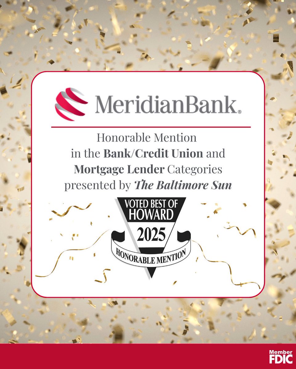 We're honored to share that our Maryland Mortgage team received an Honorable Mention by The Baltimore Sun! Every home loan we help secure is a step toward someone's dream - and that's what drives us every day.