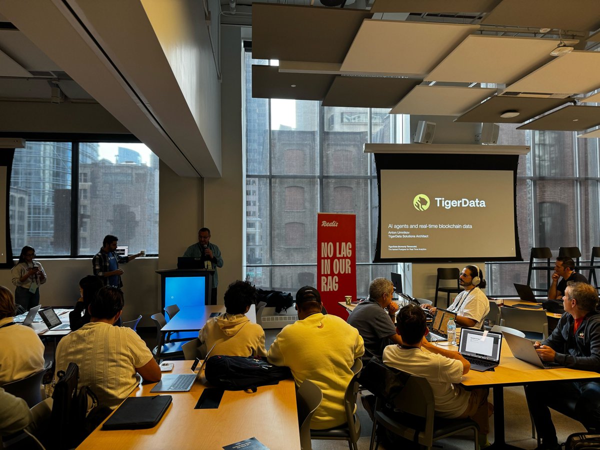 TigerDatabase's tweet image. 🧠 The MCP - AI Agents Hackathon today is in full swing!
We’re giving prizes to those who can build agents on TigerData!🏆
Prizes include: Nintendo Switch, iPad mini, AirPod and $50 dollar credit to our swag store if you leverage our cloud.
This is your chance to show how you…