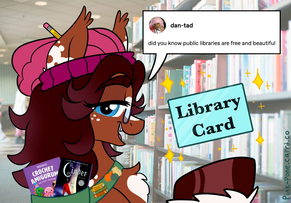 as a public library stan, i felt compelled to draw this 📚

#mlp #mylittlepony #ponysona