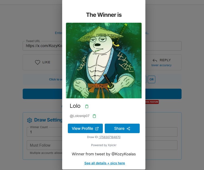 <a href="/bunya_eth/">Bunya🏀Vibunya Arc</a> Congrats to <a href="/Lolosnip07/">Lolo</a> - Please send me your wallet address via DM